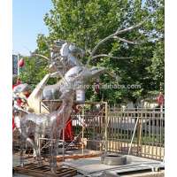 Garden Decoration Stainless Steel Deer Sculpture