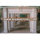 antique white marble mantel