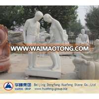 Modern garden white marble figure sculpture