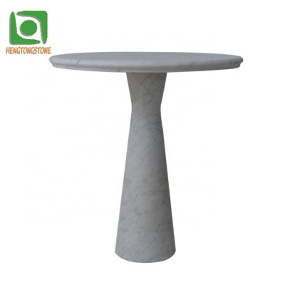 Round White Marble Coffee Table