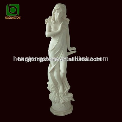 Garden White Marble Moon Goddess Statue