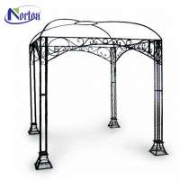 Style simple garden wrought iron gazebo for sale NTBM-093A