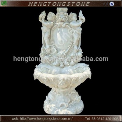 Hand Carved Freestanding Marble Hand Wash Basin with pedestal